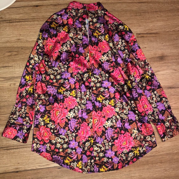 NEW!!! HP 🥳🥳🥳Zara Floral Print High Collar Top - Picture 14 of 14